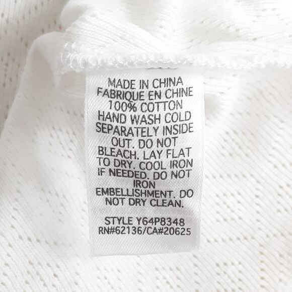 Vintage Guess Y2K Beaded Camisole Cream Sheer Lace Womens S Bohemian Cowgirl - Picture 7 of 9